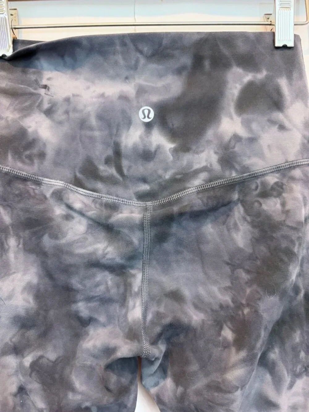 Lululemon Align High Rise Crop Legging Size 6 Diamond Dye Pitch Grey Graphite